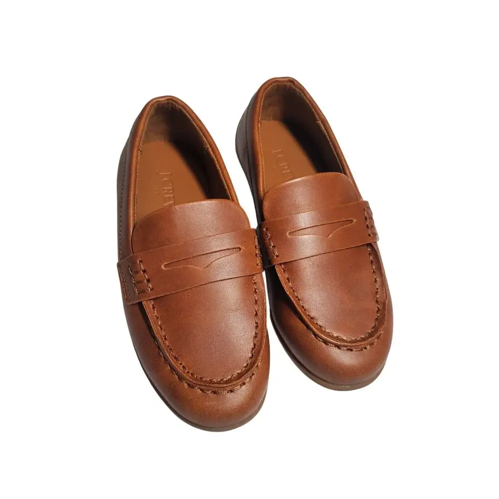 J.Crew / Crewcuts Factory Driving Moccasin Kids Size 11 Loafers Brown NEW